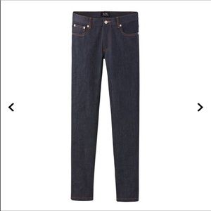 A.P.C. Jean Etroit Court Dark Wash Blue Jean